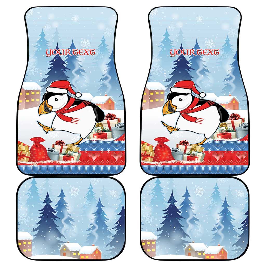 Personalised Puffin Iceland Christmas Car Mats Merry Xmas Winter Vibes - Wonder Print Shop