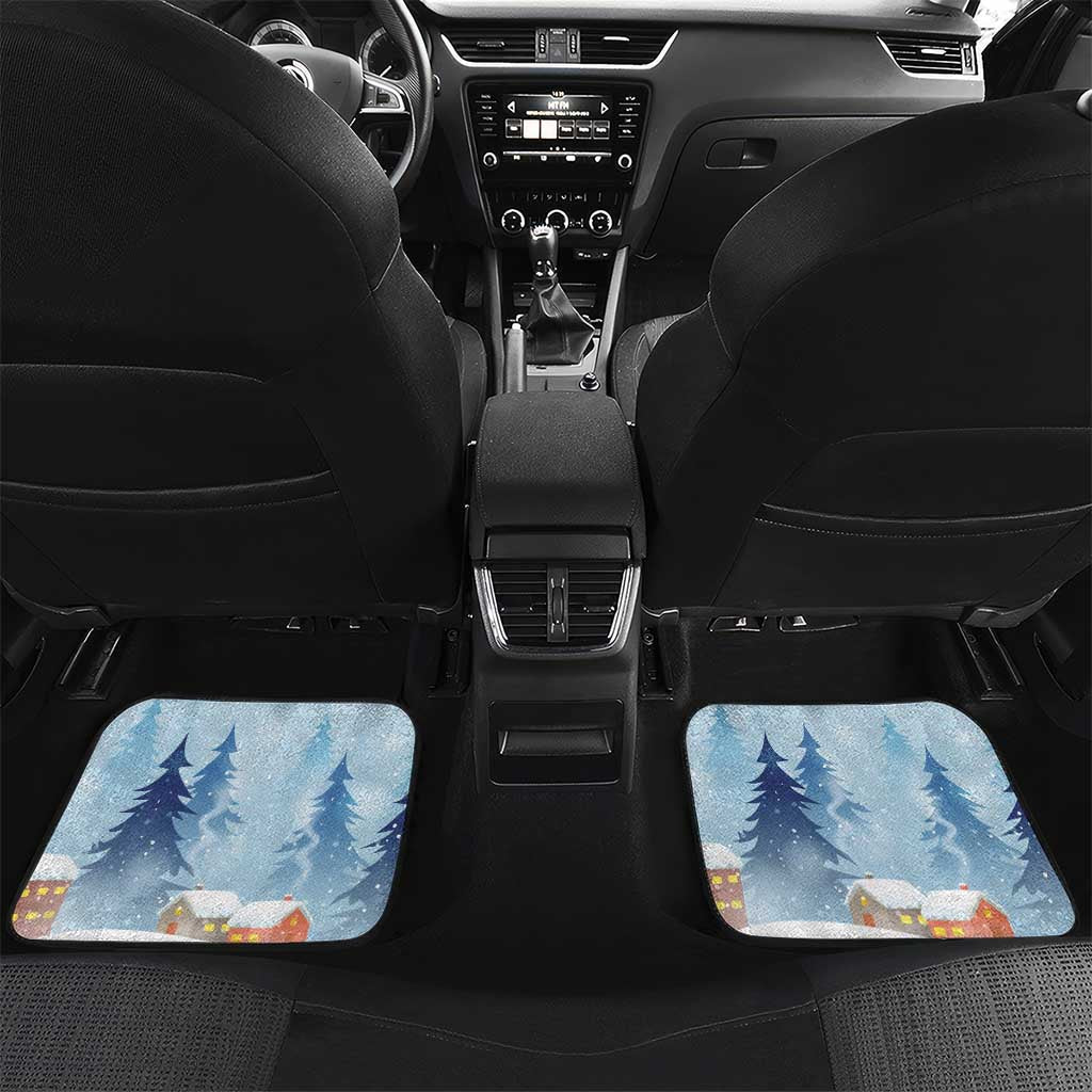 Personalised Puffin Iceland Christmas Car Mats Merry Xmas Winter Vibes - Wonder Print Shop