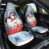 Personalised Puffin Iceland Christmas Car Seat Cover Merry Xmas Winter Vibes - Wonder Print Shop