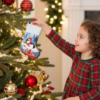 Personalised Puffin Iceland Christmas Stocking Merry Xmas Winter Vibes - Wonder Print Shop