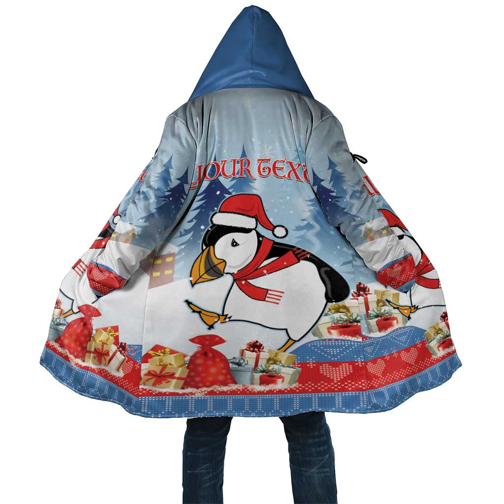 Personalised Puffin Iceland Christmas Cloak Merry Xmas Winter Vibes - Wonder Print Shop