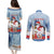 Personalised Puffin Iceland Christmas Couples Matching Puletasi and Long Sleeve Button Shirt Merry Xmas Winter Vibes - Wonder Print Shop