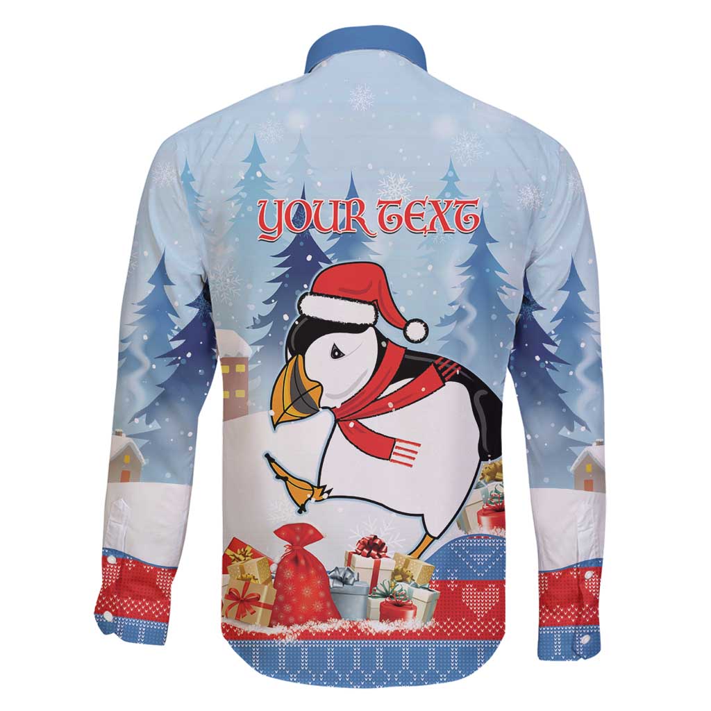 Personalised Puffin Iceland Christmas Family Matching Mermaid Dress and Hawaiian Shirt Merry Xmas Winter Vibes - Wonder Print Shop