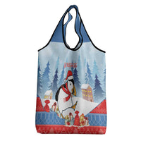 Personalised Puffin Iceland Christmas Grocery Bag Merry Xmas Winter Vibes - Wonder Print Shop