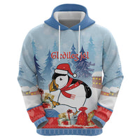 Personalised Puffin Iceland Christmas Hoodie Merry Xmas Winter Vibes - Wonder Print Shop