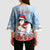 Personalised Puffin Iceland Christmas Kimono Sleeve Blouse Merry Xmas Winter Vibes - Wonder Print Shop