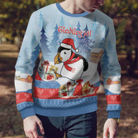 Personalised Puffin Iceland Christmas Ugly Christmas Sweater Merry Xmas Winter Vibes - Wonder Print Shop