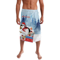 Personalised Puffin Iceland Christmas Lavalava Merry Xmas Winter Vibes - Wonder Print Shop