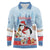 Personalised Puffin Iceland Christmas Long Sleeve Polo Shirt Merry Xmas Winter Vibes - Wonder Print Shop