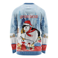 Personalised Puffin Iceland Christmas Long Sleeve Shirt Merry Xmas Winter Vibes - Wonder Print Shop