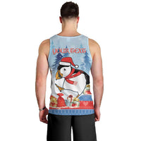 Personalised Puffin Iceland Christmas Men Tank Top Merry Xmas Winter Vibes - Wonder Print Shop