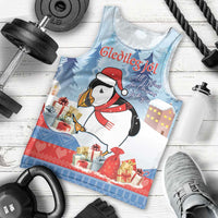 Personalised Puffin Iceland Christmas Men Tank Top Merry Xmas Winter Vibes - Wonder Print Shop