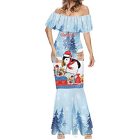 Personalised Puffin Iceland Christmas Mermaid Dress Merry Xmas Winter Vibes - Wonder Print Shop