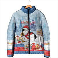 Personalised Puffin Iceland Christmas Padded Jacket Merry Xmas Winter Vibes - Wonder Print Shop