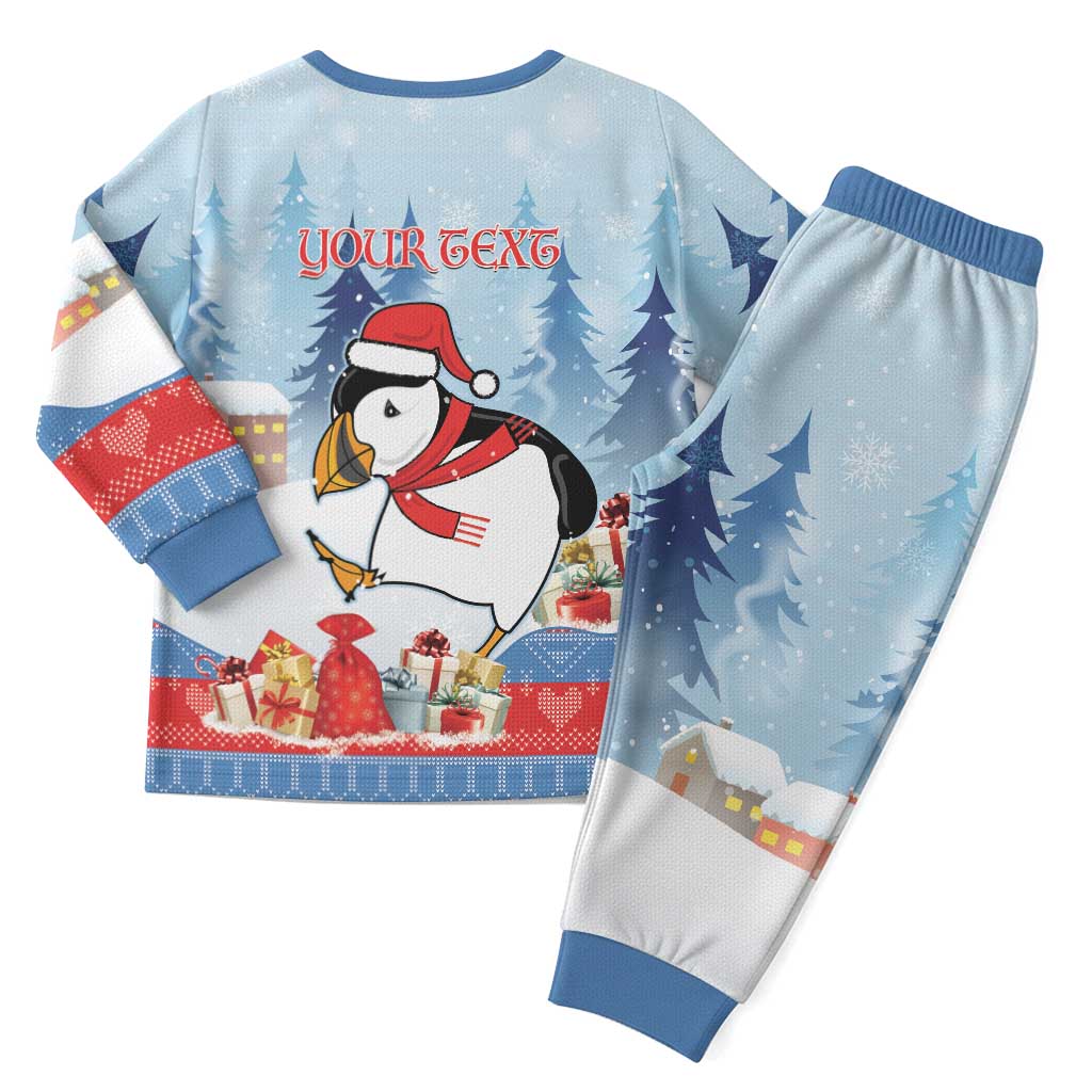 Personalised Puffin Iceland Christmas Pajama Set Merry Xmas Winter Vibes - Wonder Print Shop