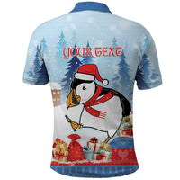 Personalised Puffin Iceland Christmas Polo Shirt Merry Xmas Winter Vibes - Wonder Print Shop