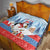 Personalised Puffin Iceland Christmas Quilt Merry Xmas Winter Vibes - Wonder Print Shop