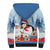 Personalised Puffin Iceland Christmas Sherpa Hoodie Merry Xmas Winter Vibes - Wonder Print Shop