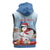 Personalised Puffin Iceland Christmas Sleeveless Zip Hoodie Merry Xmas Winter Vibes - Wonder Print Shop