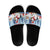 Personalised Puffin Iceland Christmas Slide Sandals Merry Xmas Winter Vibes - Wonder Print Shop