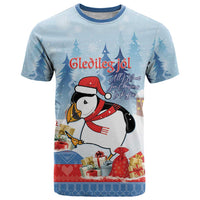 Personalised Puffin Iceland Christmas T Shirt Merry Xmas Winter Vibes - Wonder Print Shop
