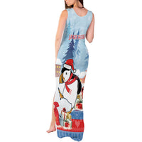Personalised Puffin Iceland Christmas Tank Maxi Dress Merry Xmas Winter Vibes - Wonder Print Shop
