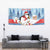 Personalised Puffin Iceland Christmas Tapestry Merry Xmas Winter Vibes - Wonder Print Shop