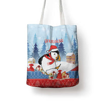 Personalised Puffin Iceland Christmas Tote Bag Merry Xmas Winter Vibes - Wonder Print Shop