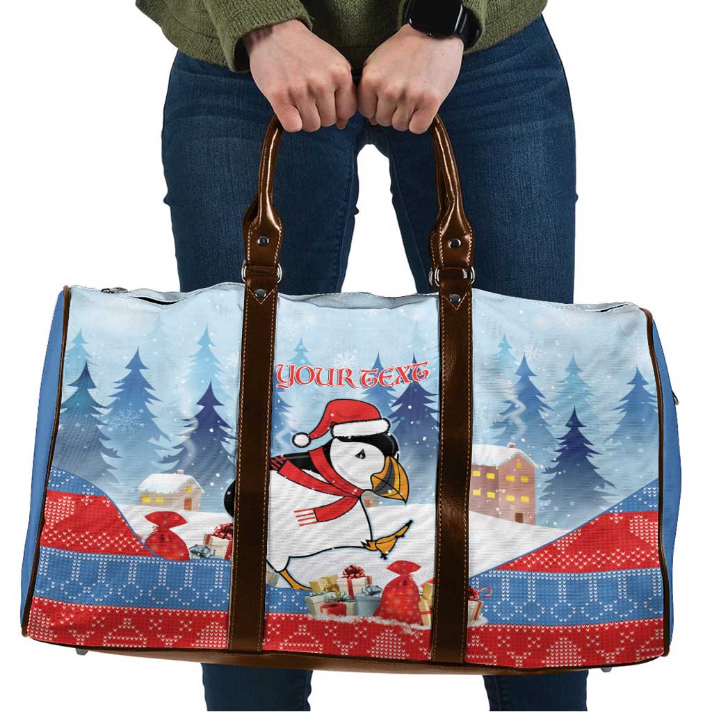 Personalised Puffin Iceland Christmas Travel Bag Merry Xmas Winter Vibes - Wonder Print Shop