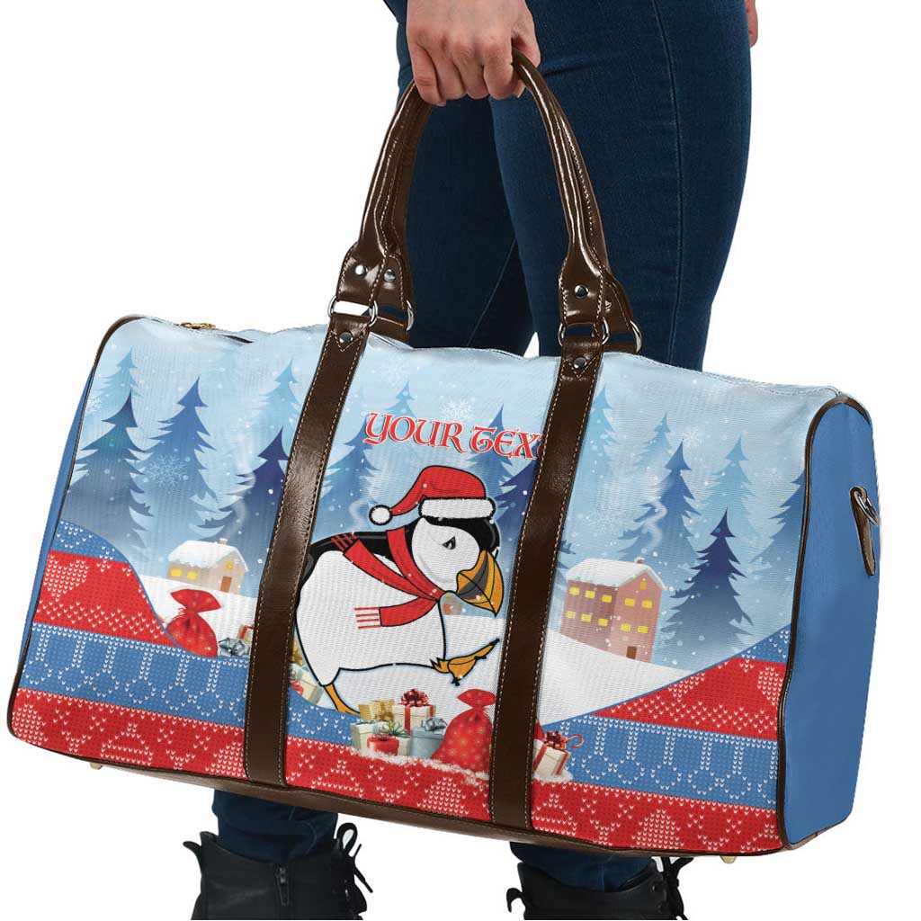 Personalised Puffin Iceland Christmas Travel Bag Merry Xmas Winter Vibes - Wonder Print Shop