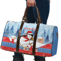 Personalised Puffin Iceland Christmas Travel Bag Merry Xmas Winter Vibes - Wonder Print Shop