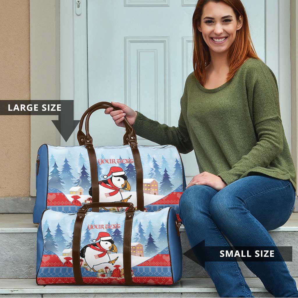 Personalised Puffin Iceland Christmas Travel Bag Merry Xmas Winter Vibes - Wonder Print Shop