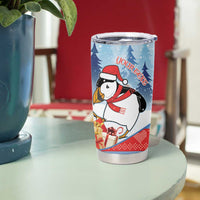 Personalised Puffin Iceland Christmas Tumbler Cup Merry Xmas Winter Vibes - Wonder Print Shop
