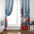 Personalised Puffin Iceland Christmas Window Curtain Merry Xmas Winter Vibes - Wonder Print Shop