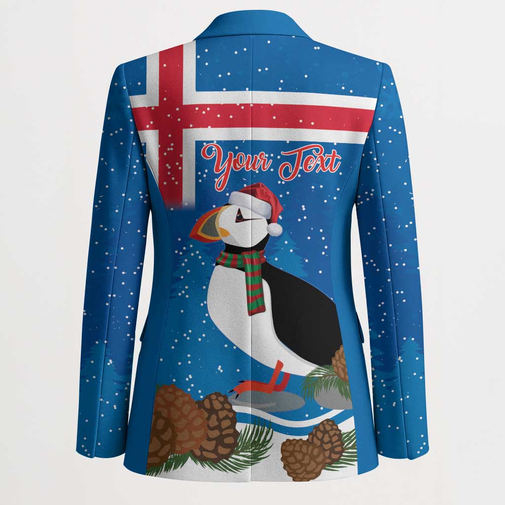 Personalised Iceland Christmas Blazer Puffin Santa Winter Flag Style - Wonder Print Shop