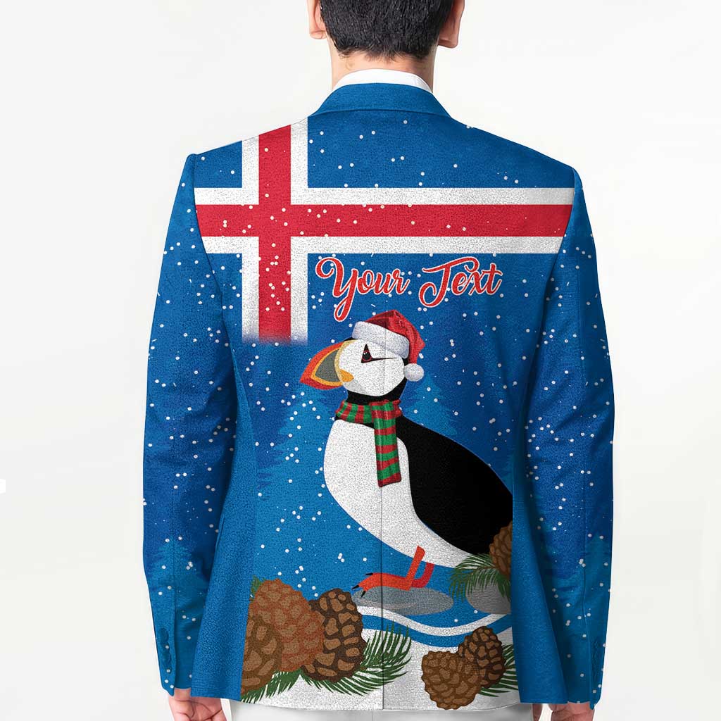 Personalised Iceland Christmas Blazer Puffin Santa Winter Flag Style - Wonder Print Shop
