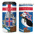 Personalised Iceland Christmas 4 in 1 Can Cooler Tumbler Puffin Santa Winter Flag Style - Wonder Print Shop