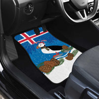 Personalised Iceland Christmas Car Mats Puffin Santa Winter Flag Style - Wonder Print Shop