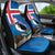 Personalised Iceland Christmas Car Seat Cover Puffin Santa Winter Flag Style - Wonder Print Shop