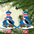 Personalised Iceland Christmas Ceramic Ornament Puffin Santa Winter Flag Style - Wonder Print Shop