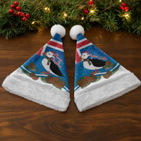 Personalised Iceland Christmas Santa Hat Puffin Santa Winter Flag Style - Wonder Print Shop