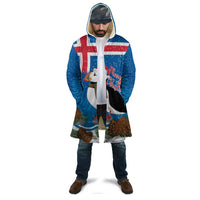 Personalised Iceland Christmas Cloak Puffin Santa Winter Flag Style - Wonder Print Shop