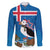 Personalised Iceland Christmas Family Matching Long Sleeve Bodycon Dress and Hawaiian Shirt Puffin Santa Winter Flag Style - Wonder Print Shop