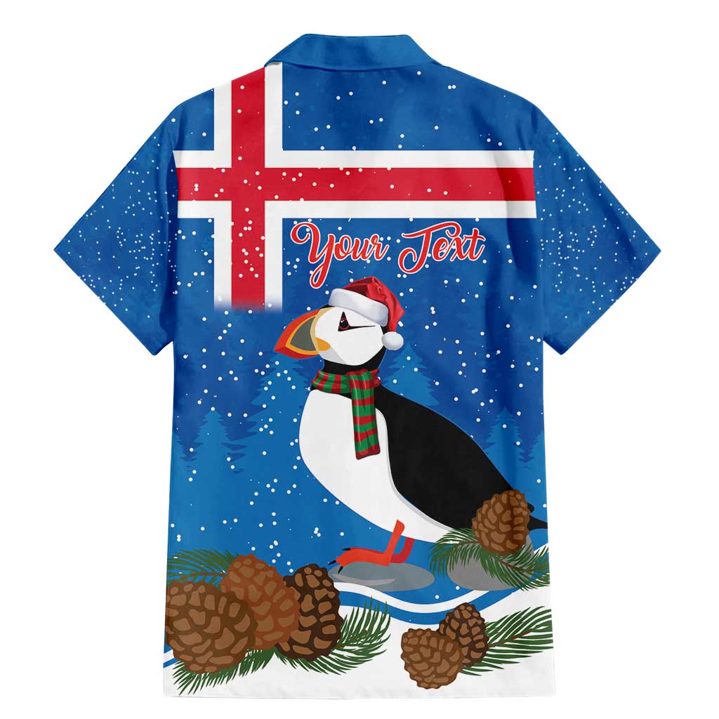 Personalised Iceland Christmas Family Matching Mermaid Dress and Hawaiian Shirt Puffin Santa Winter Flag Style - Wonder Print Shop