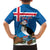 Personalised Iceland Christmas Family Matching Tank Maxi Dress and Hawaiian Shirt Puffin Santa Winter Flag Style - Wonder Print Shop