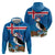 Personalised Iceland Christmas Hoodie Puffin Santa Winter Flag Style - Wonder Print Shop