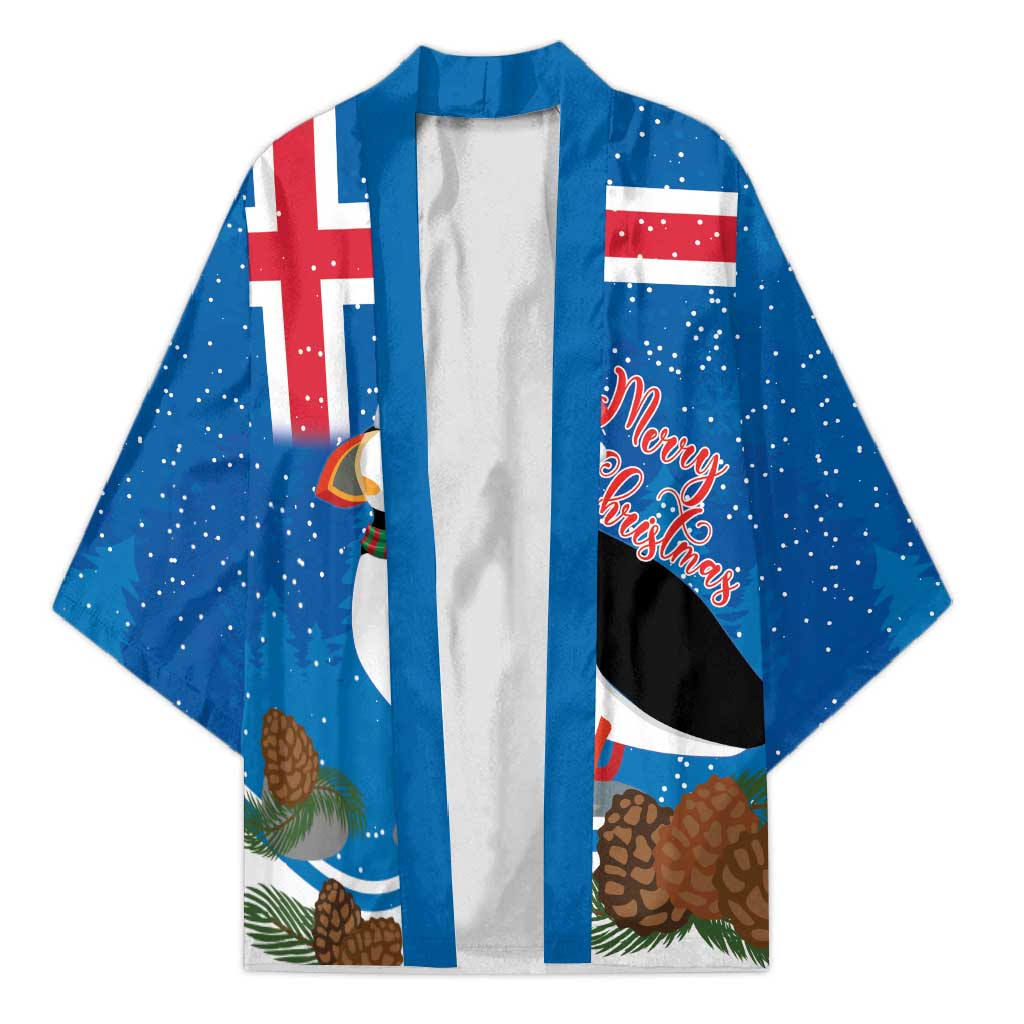 Personalised Iceland Christmas Kimono Puffin Santa Winter Flag Style - Wonder Print Shop
