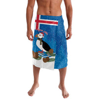 Personalised Iceland Christmas Lavalava Puffin Santa Winter Flag Style - Wonder Print Shop