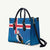 Personalised Iceland Christmas Leather Bag Puffin Santa Winter Flag Style - Wonder Print Shop