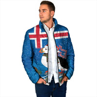 Personalised Iceland Christmas Padded Jacket Puffin Santa Winter Flag Style - Wonder Print Shop
